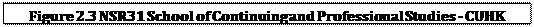 ��r���: Figure 2.3 NSR31 School of Continuing and Professional Studies - CUHK